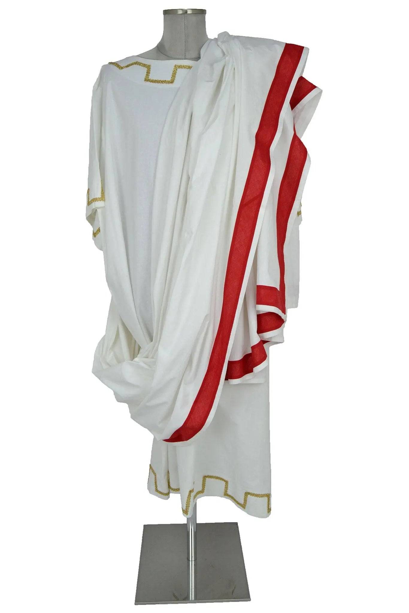 Costume uomo toga dalmica per senatore romano, recite teatrali, feste –  COSTUMIA