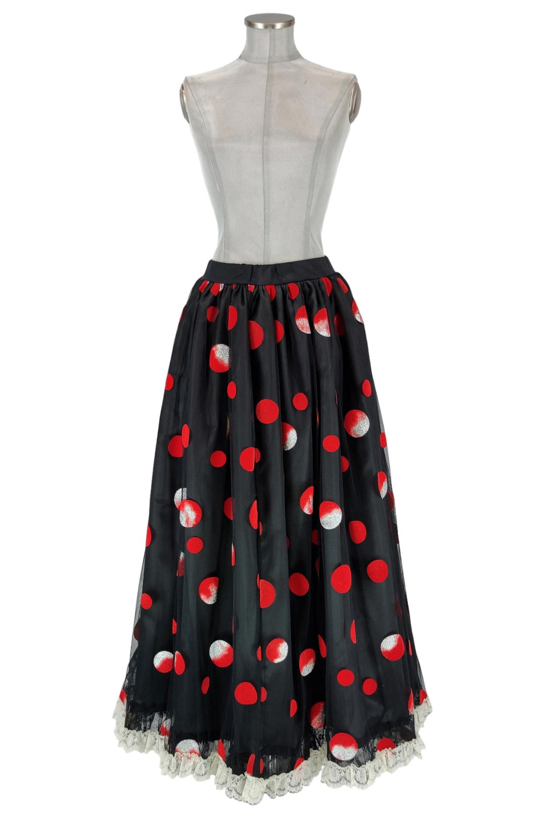 noleggio-gonna-donna-flamenco-nera-pois-rosso-danza_1