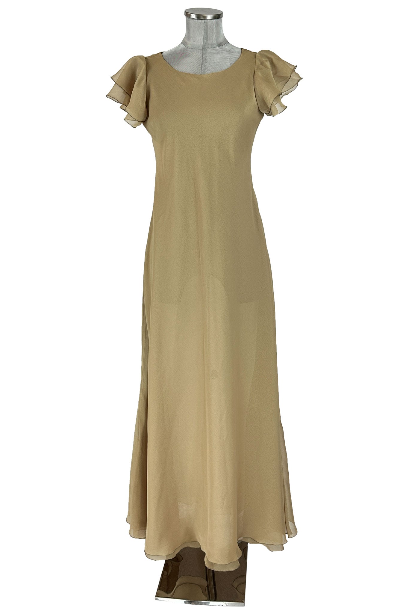 noleggio-abito-donna-lungo-elegante-beige-maniche-balze_1