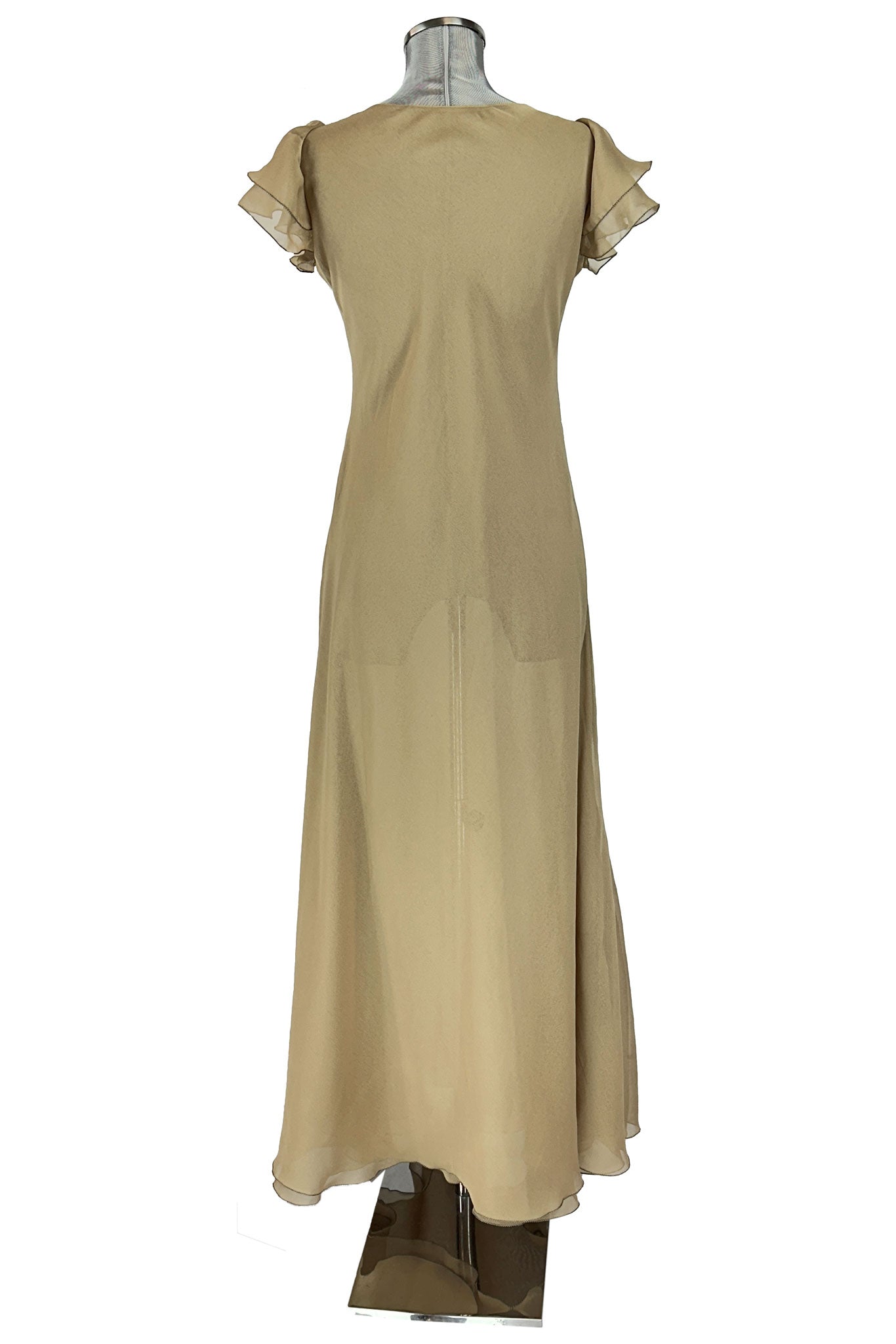 noleggio-abito-donna-lungo-elegante-beige-maniche-balze_3