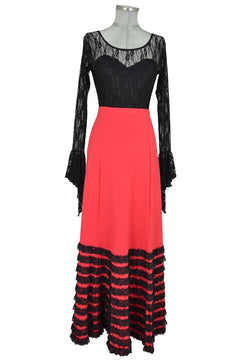 noleggio-abito-flamenco-donna-rosso-nero-pizzo_1