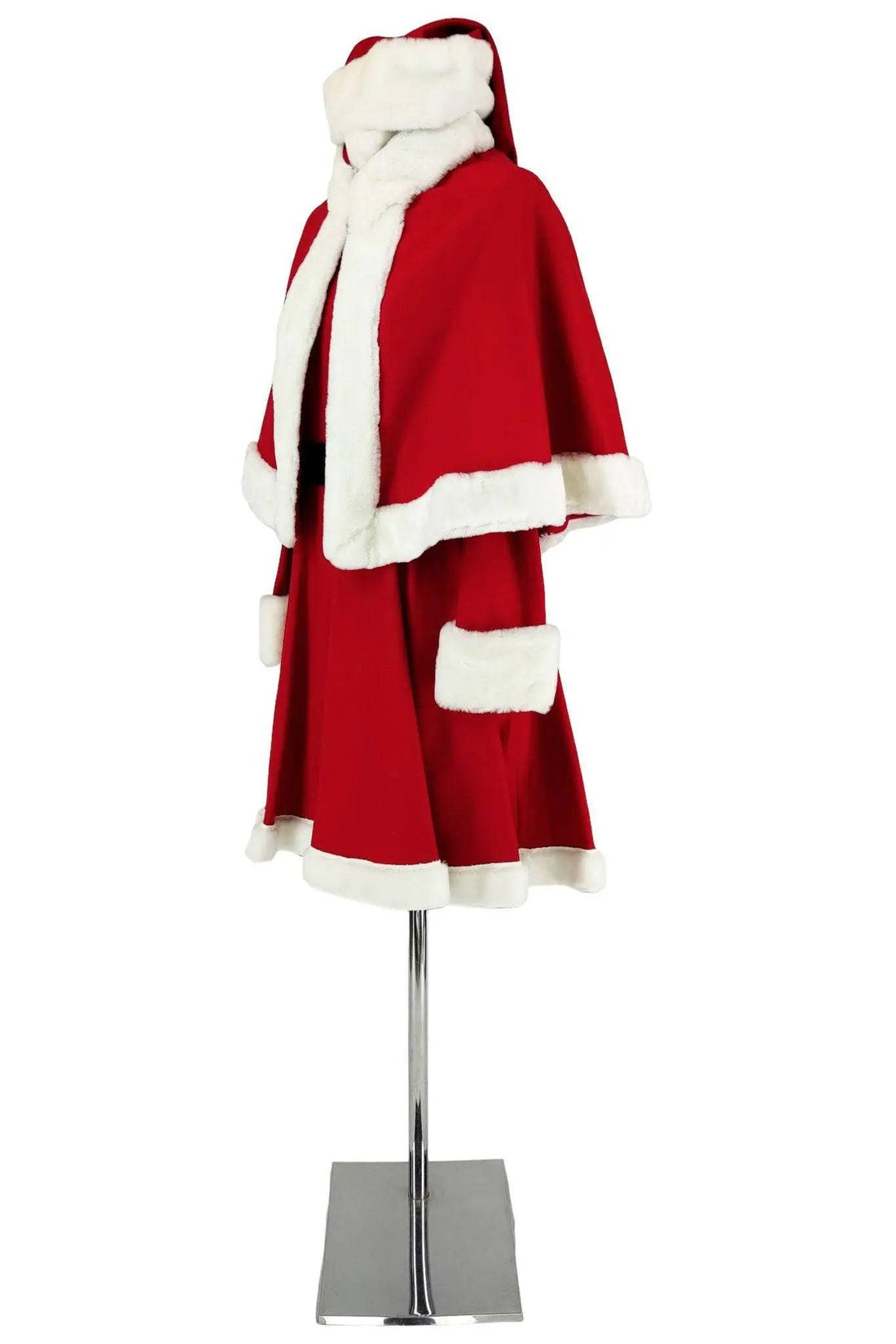 Noleggio costume donna da Babbo Natale con mantellina