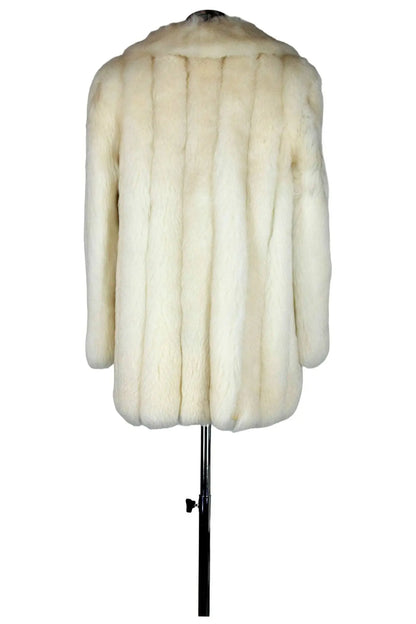 Noleggio giacca donna in pelliccia bianca