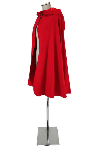 Mantello rosso con cappuccio misura unica uomo donna 130 cm - Karabu srls