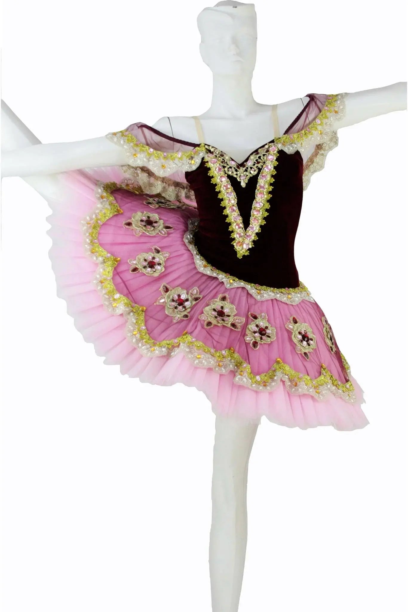 CARNEVALE COSTUME VESTITO PRIMA BALLERINA DANZA CLASSICA DONNA TAGLIA S