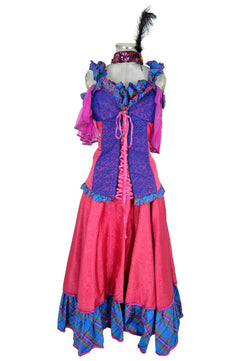 Costume donna per sfilate carnevalesche, balli o personaggi bizzarri -